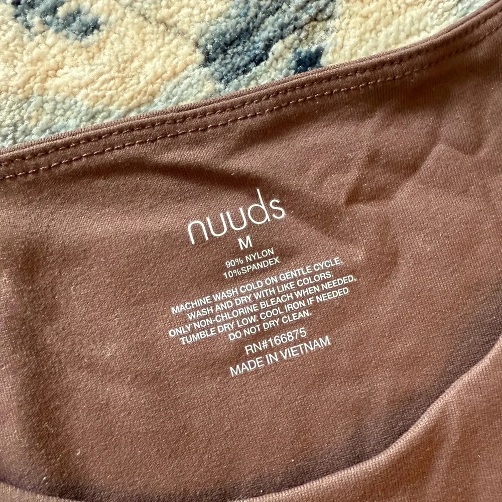 Nuuds Brown Fitted Long Sleeve Bodysuit - Picture 5 of 5